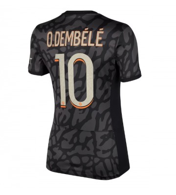 Paris Saint-Germain Ousmane Dembele #10 Tercera Equipación Mujer 2023-24 Manga Corta